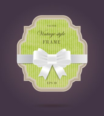 vektör zarif el dokulu retro etiket renkli kağıt yapımı