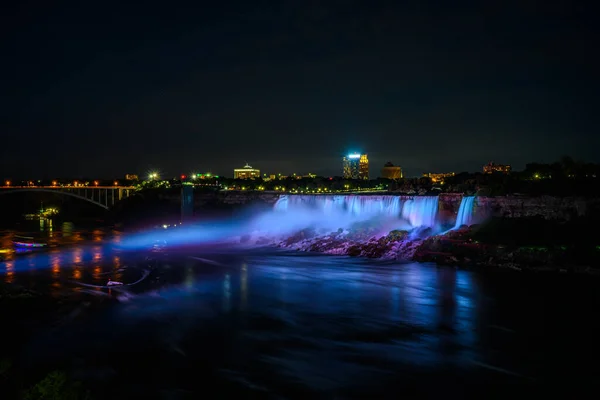 Canadian Side View Niagara Falls American Falls Horseshoe Falls Niagara — Stock Photo, Image