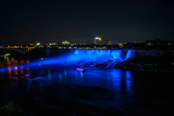 Kanadische Seitenansicht Der Niagarafälle American Falls Horseshoe Falls Niagara River — Stockfoto