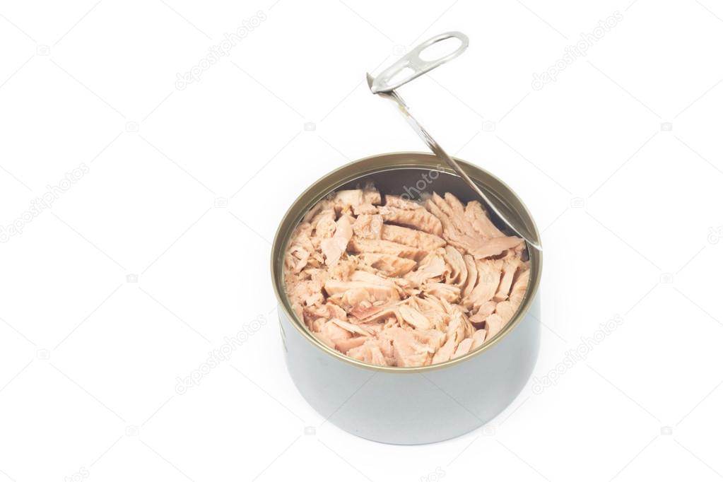 Opened Can Tuna
