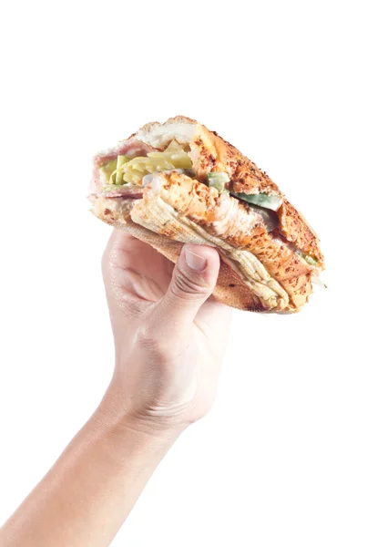 Sandwich morso — Foto Stock