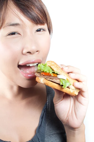 Disfruta comiendo. — Foto de Stock