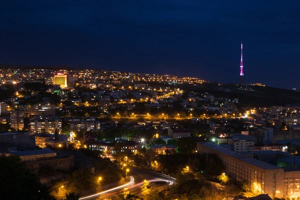 Ереван ночью — стоковое фото