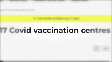Aşılama animasyon haber başlıkları tüm dünyada, Coronavirus, Covid-19