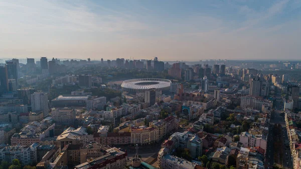 Olympic Stadium Ukraine Kyiv September 2021 Aerial Drone Photo Stadium — Stockfoto