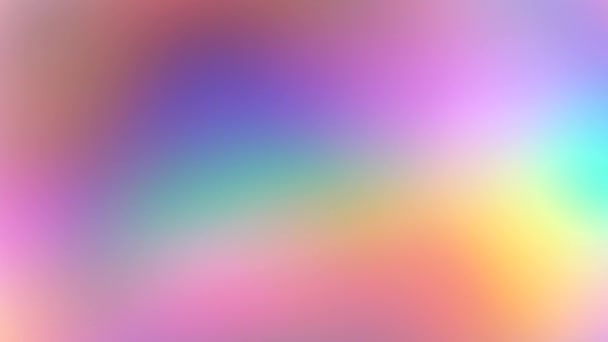 Verschwommener pastellfarbener weicher rosafarbener, lila Farbverlauf. Dynamische abstrakte Regenbogenhintergrund für Urlaub. Hypnotische Lichtbewegung — Stockvideo