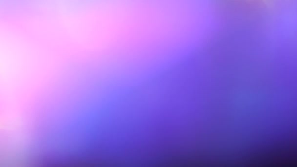 Neon pink violet purple abstract background for Christmas and happy New year. Soft rainbow color holographic iridescent gradient. Light through a crystal and smoke Stock Video