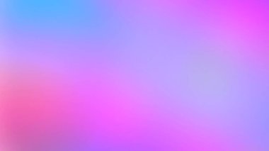Holografik Tek Boynuzlu At Gradyanı. Modaya uygun neon pembe, çok peri mavisi, gri, yumuşak bulanık arkaplan.