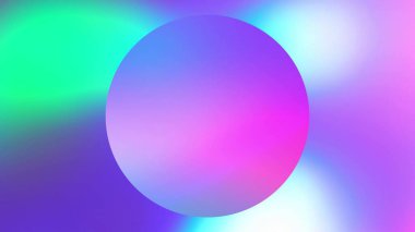 Holografik pembe mavi deniz mavisi ve pembe renk eğimleri çemberi. Boşluğu kopyala, kırpma yolu. Metin, logo, negatif boşluk, kopyalanma alanı