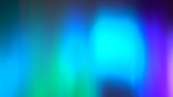 Blauteal grün violett färbt weichen Verlauf. Trendiger holografischer Hintergrund im Cyberpunk-Stil, optische Täuschung — Stockvideo