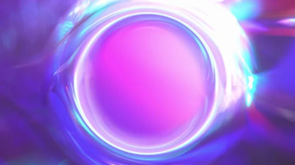 Holográfico muito puro roxo e rosa cores círculo gradiente. Neon movimento futurista copyspace fundo — Fotografia de Stock