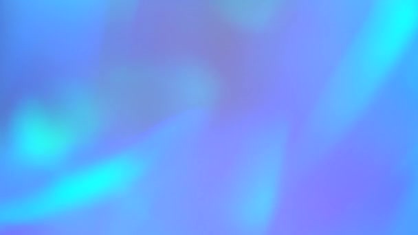 Trendy candy blue teal violett sehr peri pink verschwommen abstrakten holographischen Hintergrund. Regenbogen-Einhorn-Tapete. Weicher, verschwommener Verlauf — Stockvideo