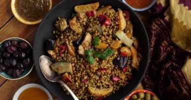 Fırında sebzeli yeşil fasulye.