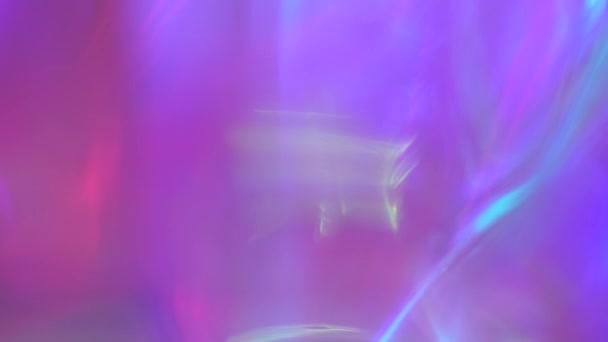 Pastel snoep roze en paars zeer peri wazig abstracte holografische achtergrond. Regenboog Eenhoorn Soft Wallpaper — Stockvideo