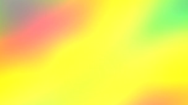 黄色のオレンジ色の緑のグラデーションライト。滑らかな色遷移で抽象的なぼやけた背景を移動 — ストック動画