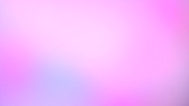 Gradient rose clair et violet. Licorne fond holographique flou — Video