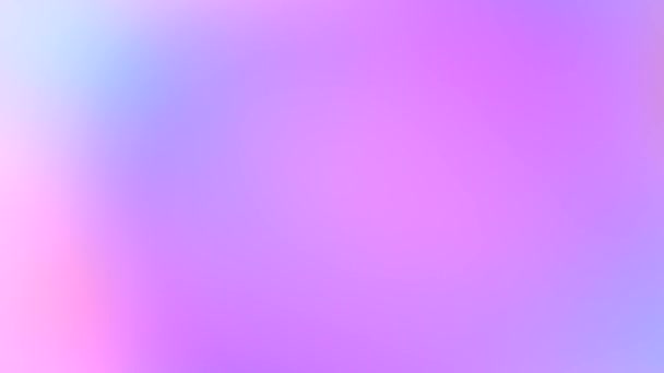 Gradiente olográfico pastel. Rosa suave claro púrpura muy peri teal colores transiciones. Fondo multicolor — Vídeos de Stock