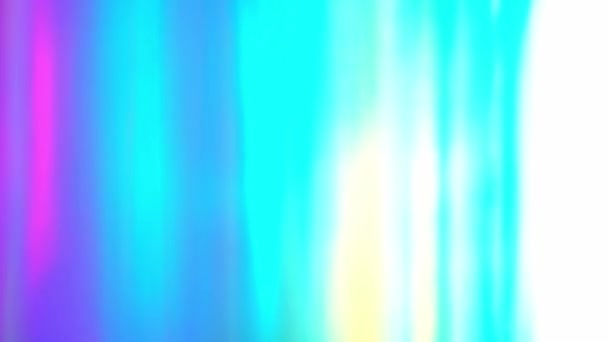 Green blue teal pink colors neon lens flare. Soft blurred multicolored background — Video Stock