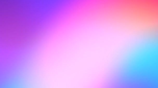 Blurred pastel pink, teal, neon and purple gradient dynamic abstract background. Hypnotic lights motion — Video