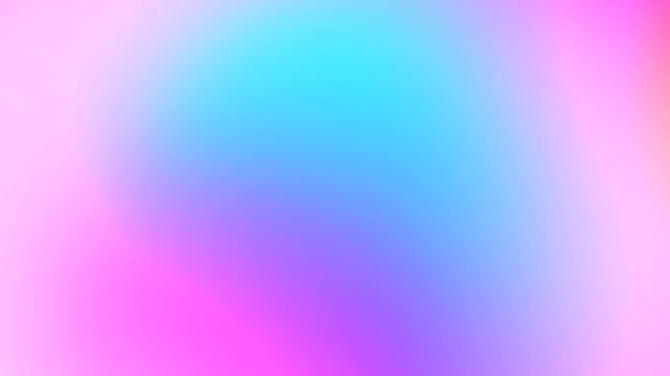 Pastel Néon Rose Bleu Violet Doux Dégradé Holographique Couleur Arc — Video