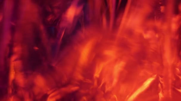 Křišťálový Hranol Optické Světlice Iluze Iridescent Holographic Background Design Pestrobarevné — Stock video