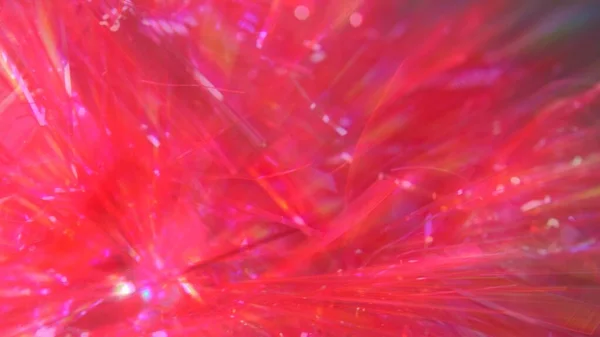 Pink Blurred Chromatic Aberration Rays Prism Lights Bokeh Lens Flares Stok Gambar