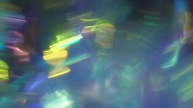 Sanal Optik Işık İllüzyonu. Gökkuşağının renkleri. Yüksek kalite 4k görüntü