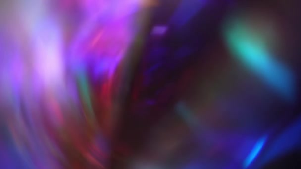 Blurry Holographic Iridescence Background Retro Wave Style Swirl Purple Blue — стоковое видео