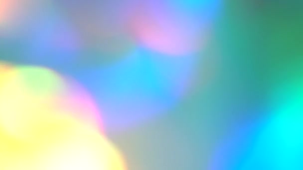 Διαρροές Φωτός Αντανακλάσεις Λάμψη Φωτεινά Χρώματα Ολογραφικό Αφηρημένο Υπόβαθρο Υψηλής — Αρχείο Βίντεο