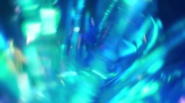 Işık, sızıntı ve fişekler. Güzel Gradyan Doku Animasyonu. Soyut Renkli Özgeçmiş. Mor Mor Neon Yansımalar. Yüksek kalite 4k görüntü