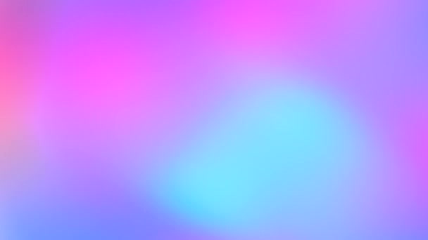 Ένα Ολογραφικό Ουράνιο Τόξο Μονόκερω Παστέλ Μωβ Ροζ Teal Χρώματα — Αρχείο Βίντεο