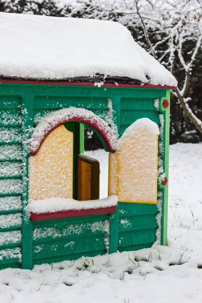 Vinter i trädgården — Stockfoto