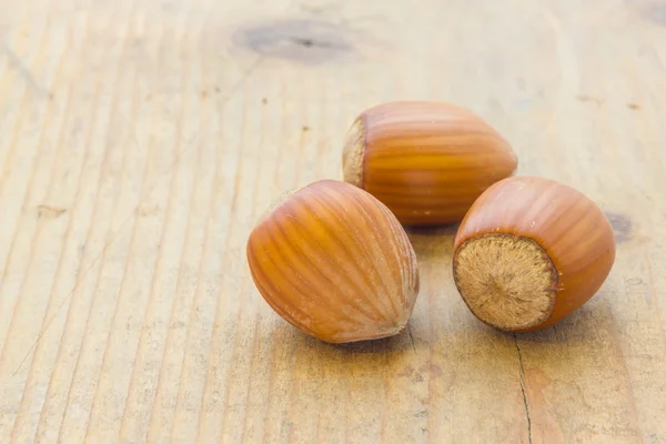 Three nuts — Stock Photo, Image