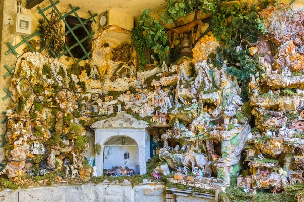 Nativity Scene in Sestola Modena Italy — Stock Photo, Image