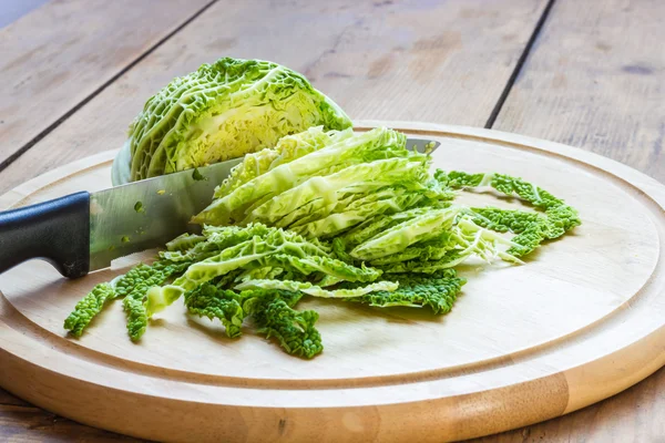 Savoy cabbage — Stock Photo, Image