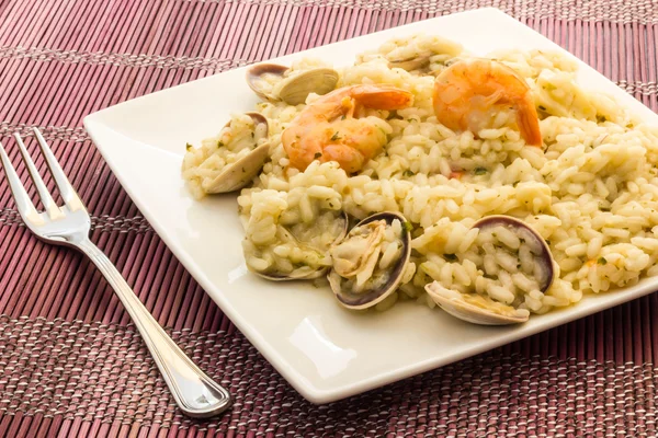 Arroz com frutos do mar — Fotografia de Stock