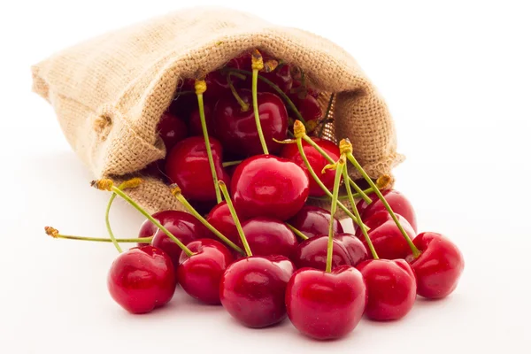 Ripe red cherry berries — Stock Photo, Image