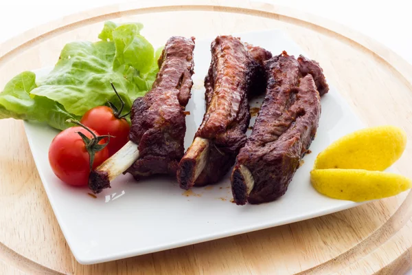 Pork chops in the oven — Stock Photo, Image