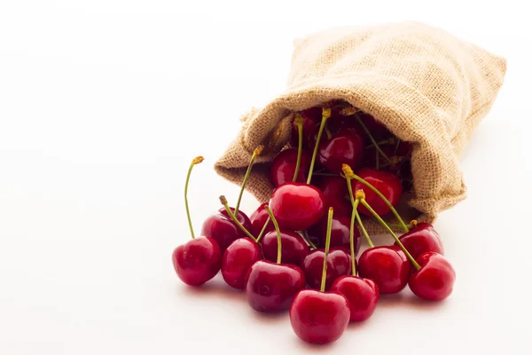 Ripe red cherry berries — Stock Photo, Image