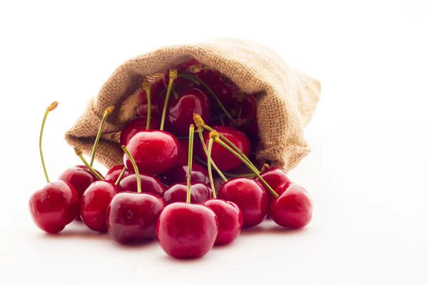 Ripe red cherry berries — Stock Photo, Image