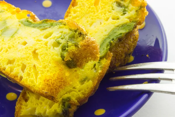 Pie with asparagus — Stock Photo, Image