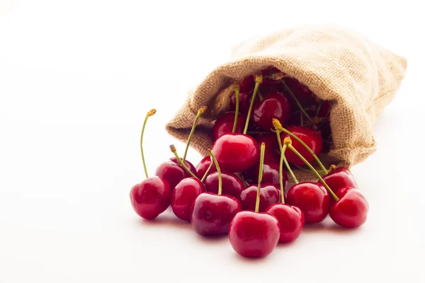 Ripe red cherry berries — Stock Photo, Image