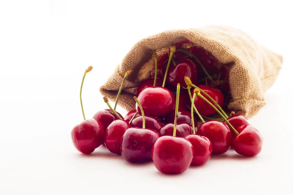 Ripe red cherry berries — Stock Photo, Image