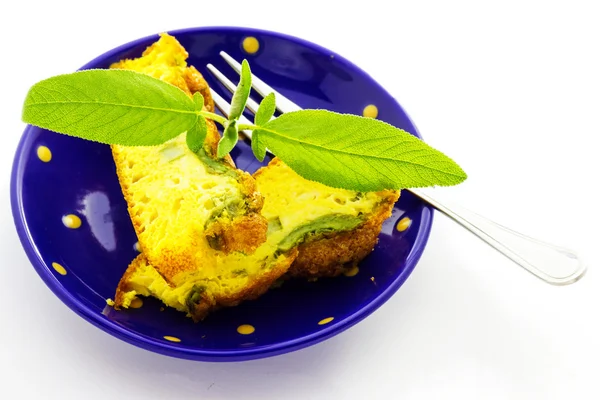 Pie with asparagus — Zdjęcie stockowe