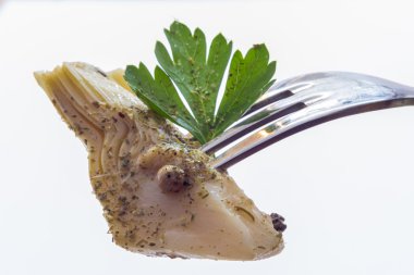 enginar yağ içinde