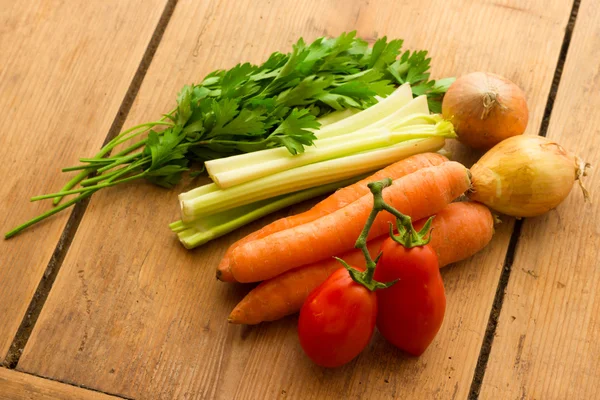 Vegetables for vegetable broth — Stock Photo, Image