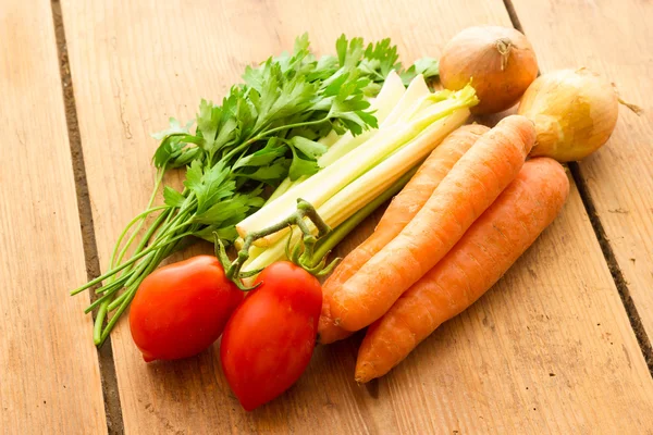 Vegetables for vegetable broth — Stock Photo, Image