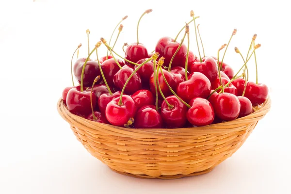 Ripe red cherry berries — Stock Photo, Image