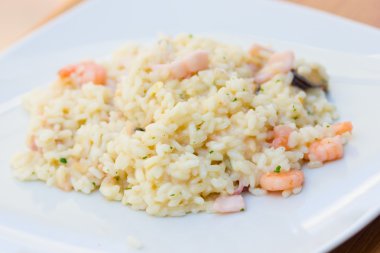 Risotto ile deniz ürünleri