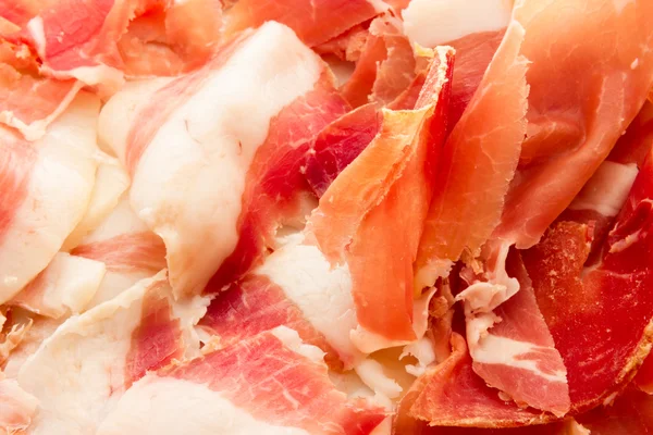 Real pork ham from Italy Bologna — Stock Photo, Image